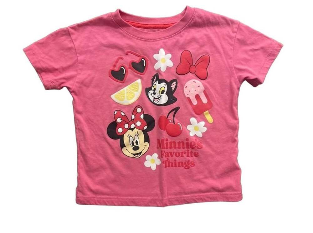 Disney Minnie Mouse Graphic T-Shirt Size 3T Pink